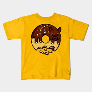 Chocolate donut dog Kids T-Shirt